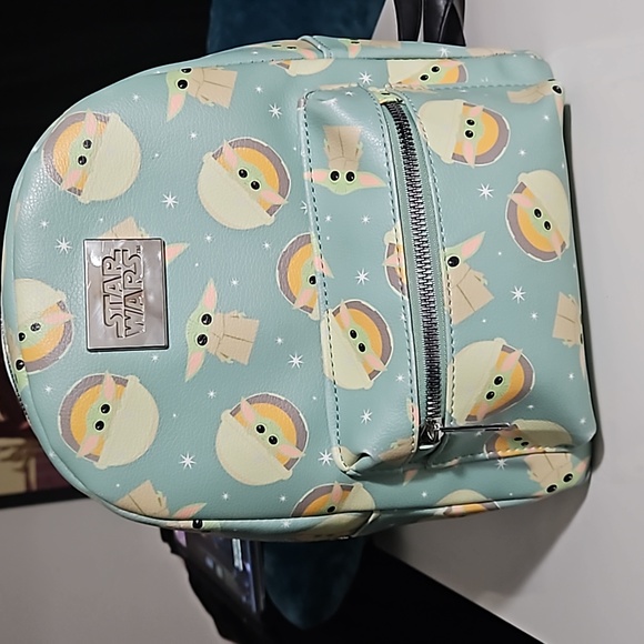 Baby Yoda Grogu Backpack Purse - Picture 2 of 5